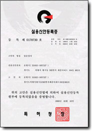 SEWON M-TECH patent certificate